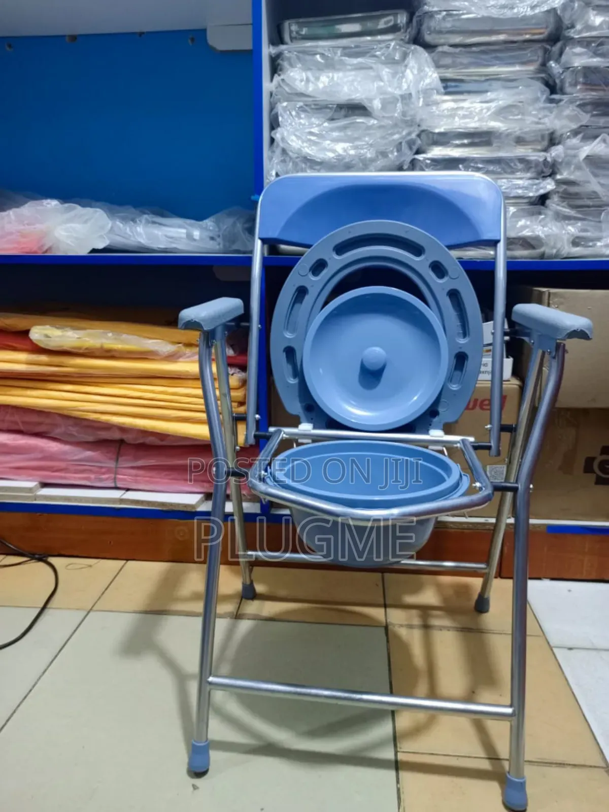 Foldable Toilet Commode Chair
