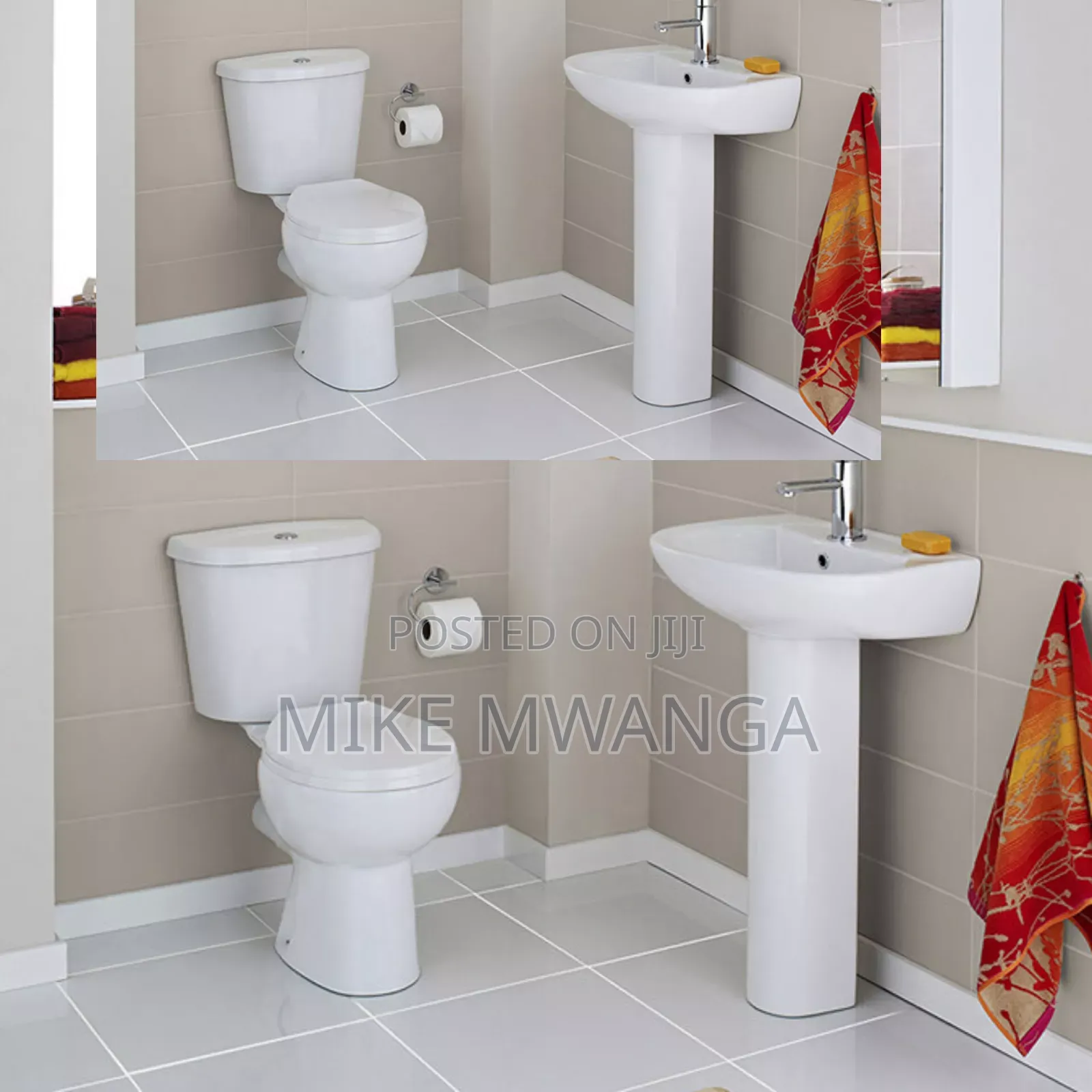 Durable Close Couple Toilet Seat