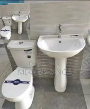 Bathroom Close Couple Toilet Seat