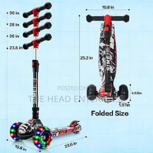 Black and White Graffiti Scooter for Kids