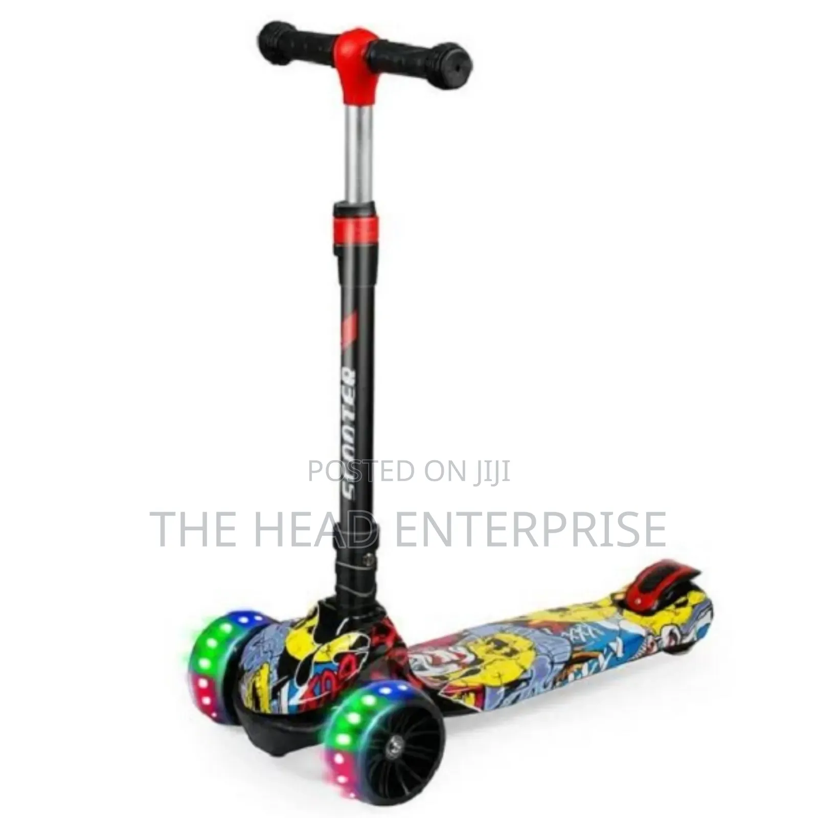 Top Quality Graffiti With Adorable Lights Scooter for Kids