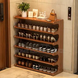 *6 Layer Bamboo Shoe Rack 83x23x80cm