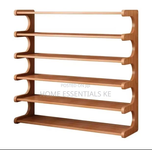 *6 Layer Bamboo Shoe Rack 83x23x80cm - thumbnail 2