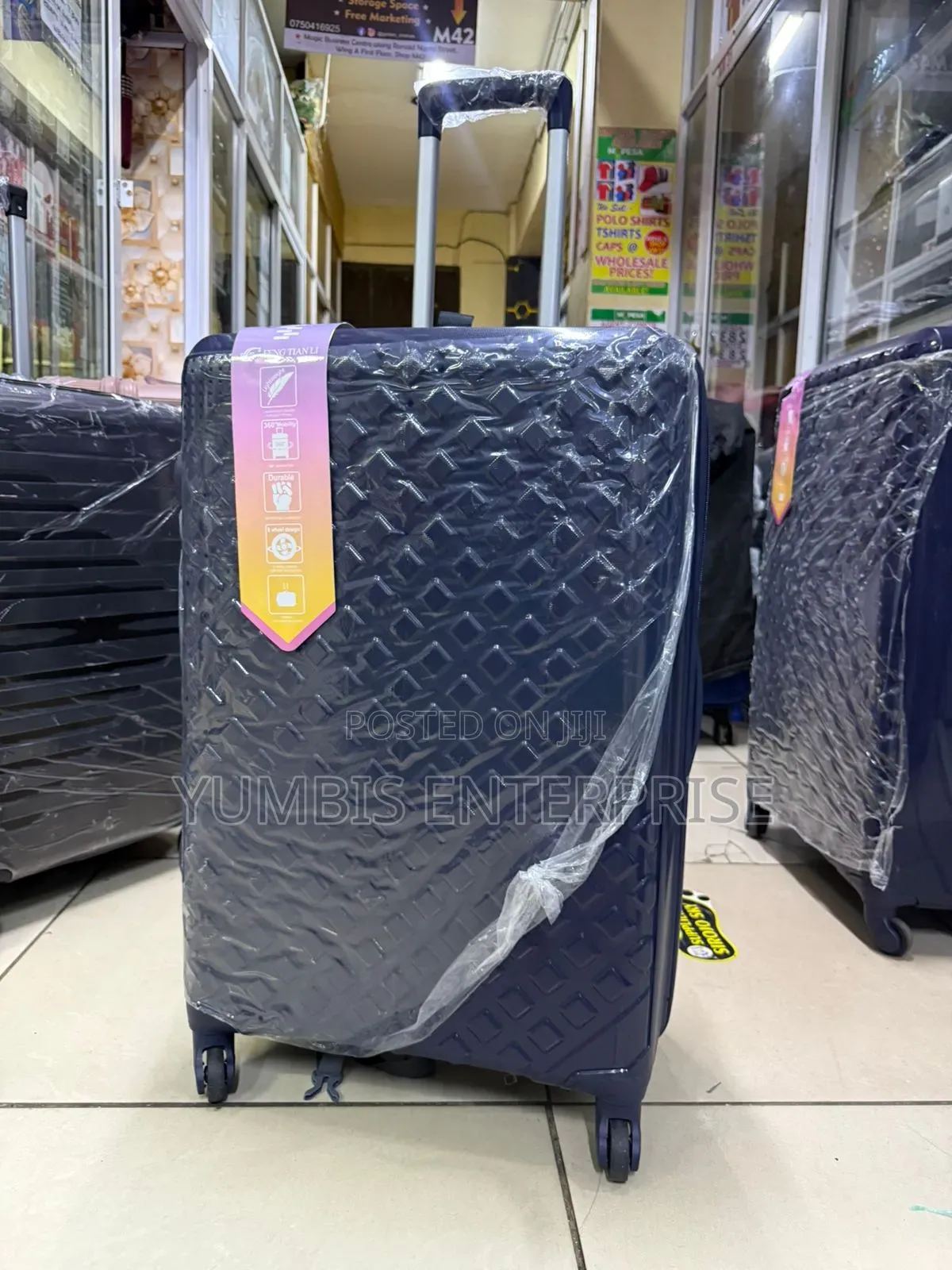 Mavy Blu Medium Suitcase Height 59cm