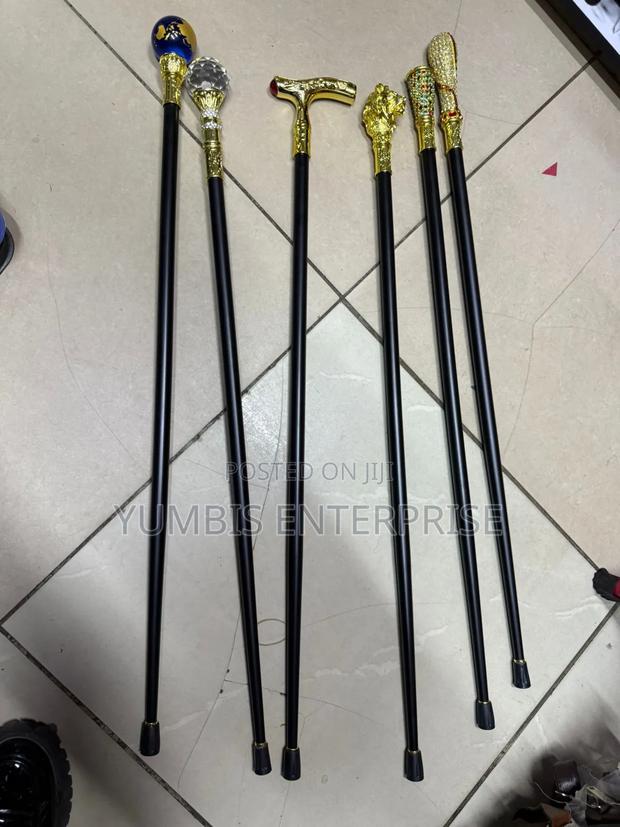 Elegant I Pimped Walking Sticks With Sword Inside, Gold Handle - thumbnail 2