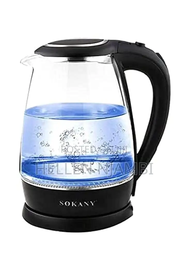 2ltr Sokany Transparent Electric Kettle