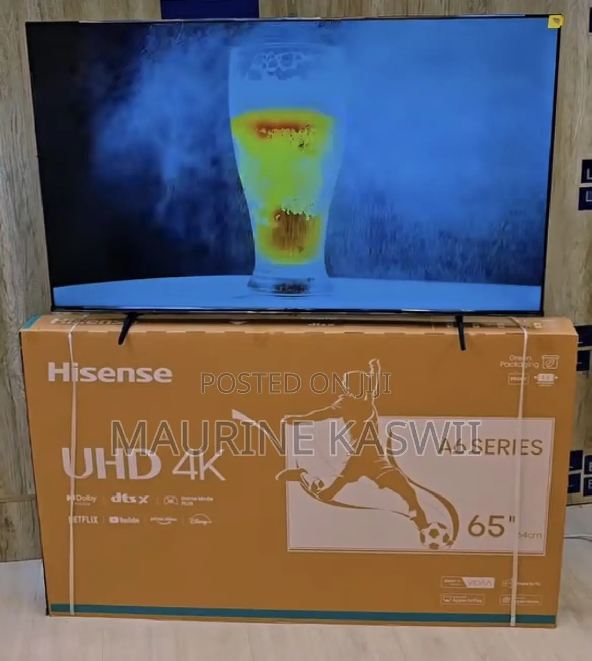 Hisense A6 65 “ Inch Vida Smart Frameless TV (65a6
