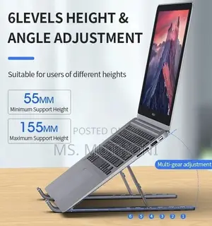Aluminium (Metallic ) Adjustable Laptop Stand