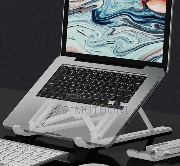 Aluminium (Metallic ) Adjustable Laptop Stand - thumbnail 3