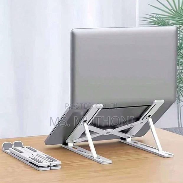 Aluminium (Metallic ) Adjustable Laptop Stand - thumbnail 6