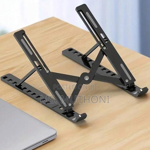 Aluminium (Metallic ) Adjustable Laptop Stand - thumbnail 7