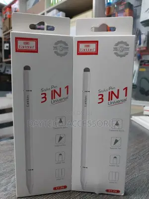 Earldom Et-P6 3-in-1 Universal Stylus Pen - White