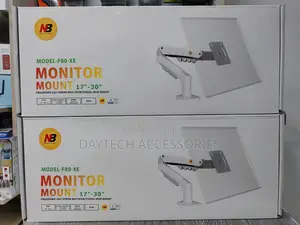 North Bayou F80-Xe Single Arm Monitor Mount White