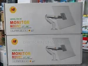 North Bayou F80-Xe Single Arm Monitor Mount White