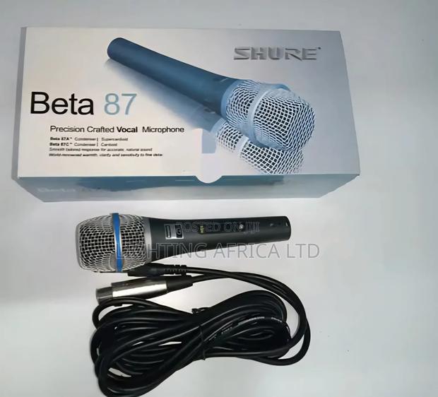 Shure Beta 87 Vocal Wired Microphone - main view