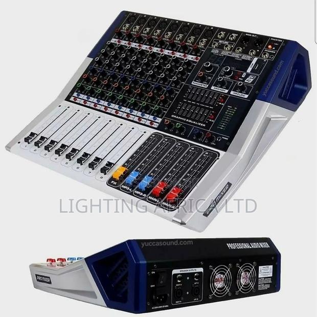 8 Channels Pro Audio Powered Mixer 1000w Output - Usb /Bt - main view