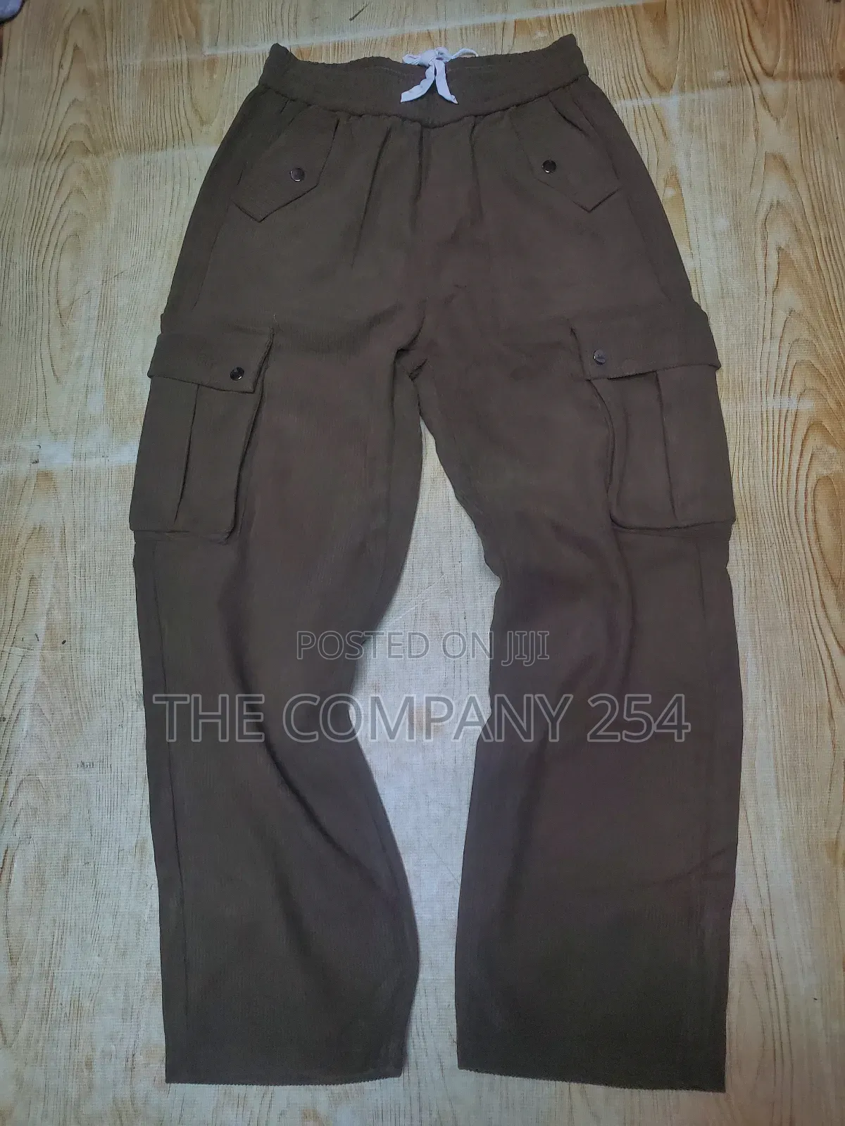Plain Casual Cargo Design Plain Baggy Sweat Pants Trouser