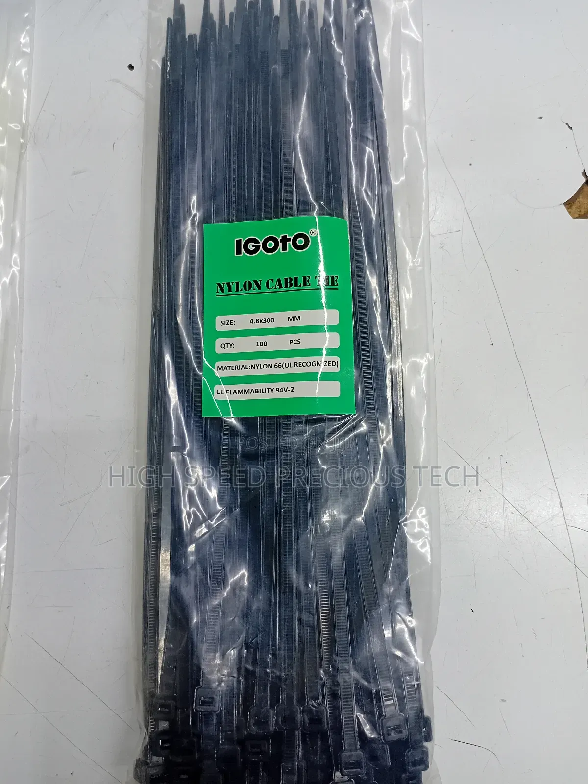 Cable Ties Nylon 4.8*300mm(White Black)