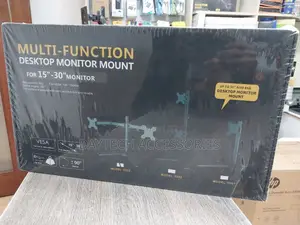 Mild Steel Black v T022 Multifunction Desktop Monitor Mount