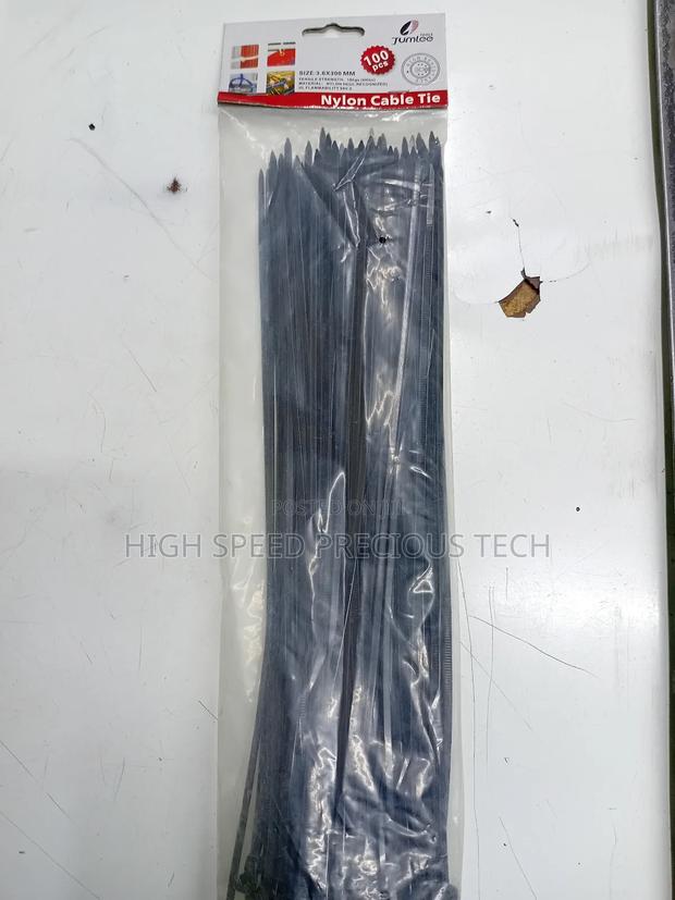 Cable Ties 3.6*300mm 12"(White & Black) - thumbnail 3