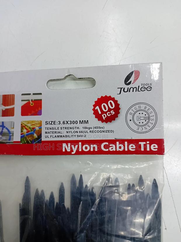 Cable Ties 3.6*300mm 12"(White & Black) - thumbnail 4