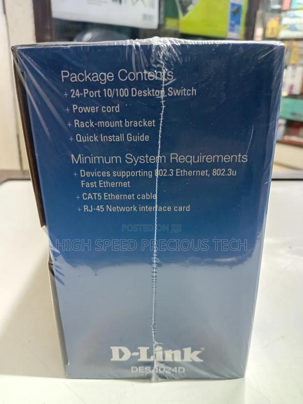 Dlink 24port Switch Rackmount 10/100mbps - thumbnail 3