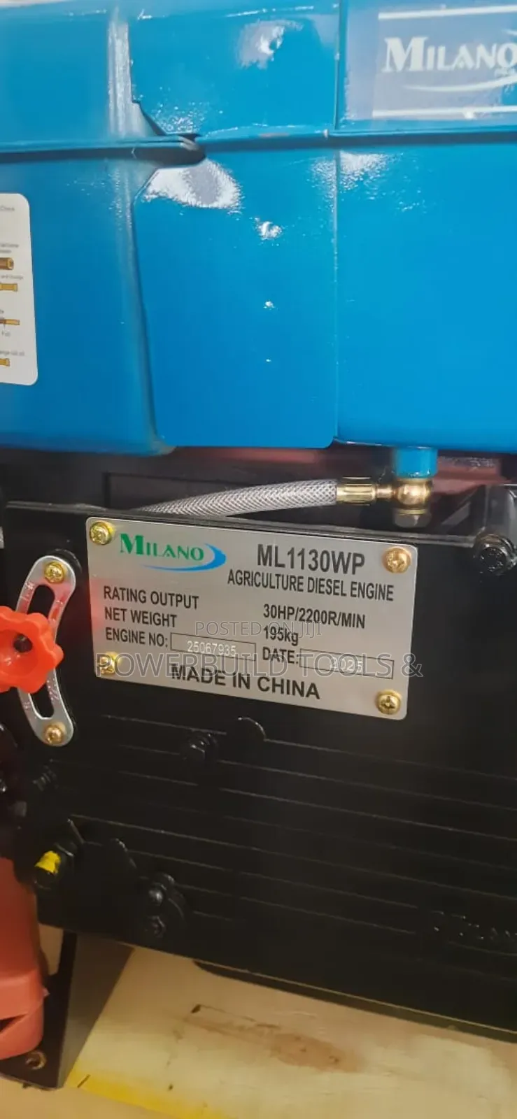Milano Italia 30hp Water-cooled Diesel Engine 2200rpm