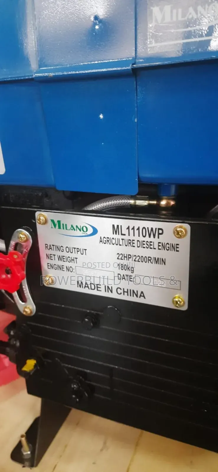 Milano 22hp Diesel Engine Water-cooled Ml1110wp 22hp