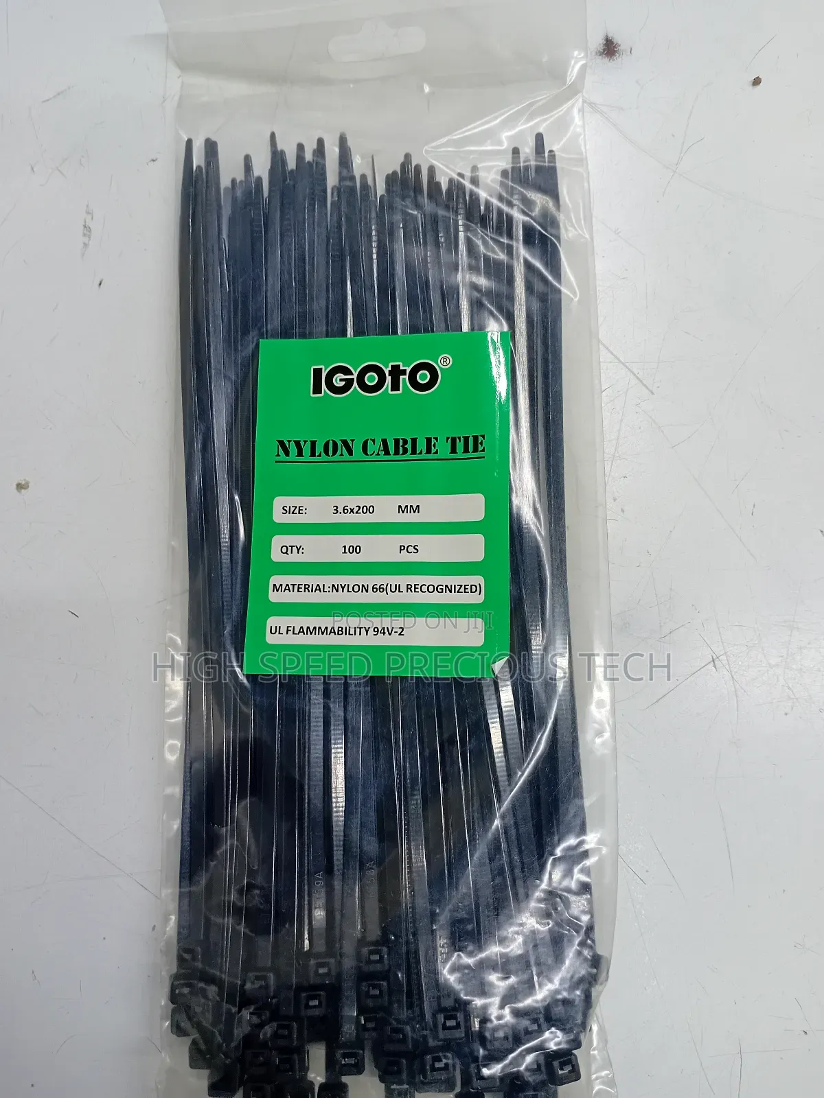Cable Ties 3.6*200mm 8" Black Only