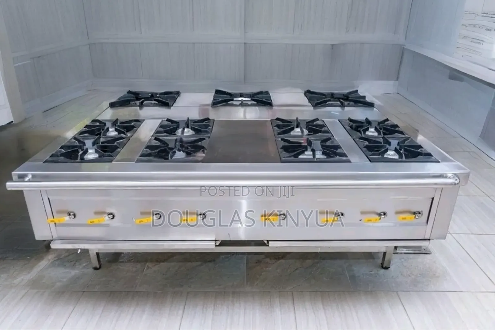 Stainless Steel Commercial High Pressure Gas Cooker(11 Burners)
