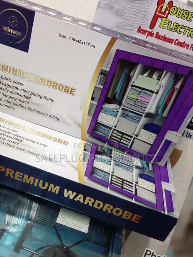 Tc Portable Metallic Wardrobe 3 Column - main view