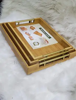 *Multifunctional Big Sized 3in1 Bamboo Serving Trays*