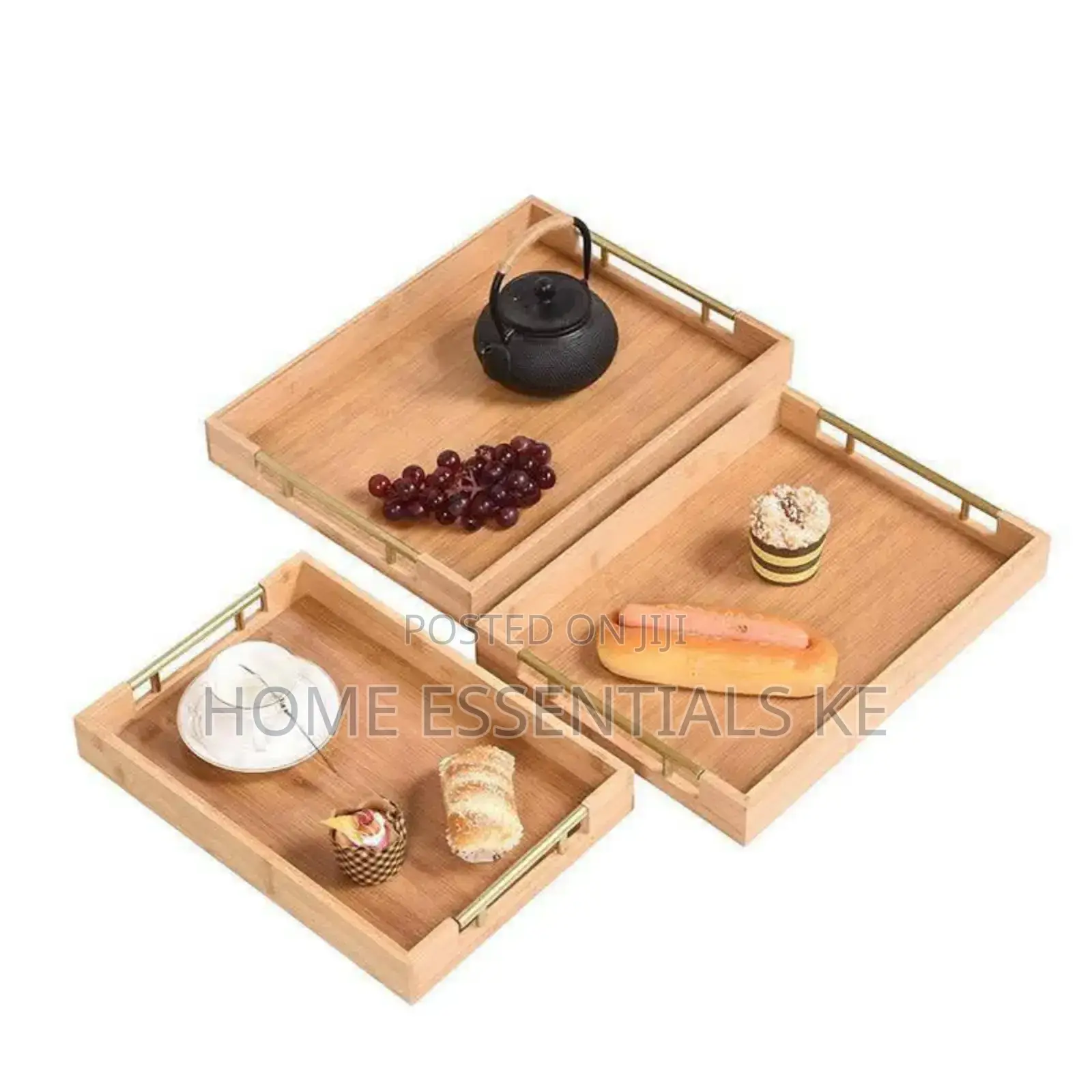 *Multifunctional Big Sized 3in1 Bamboo Serving Trays*