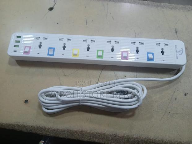 6 Way Usb Socket Extension Cable 5 Metres 2 Usb Socket - main view