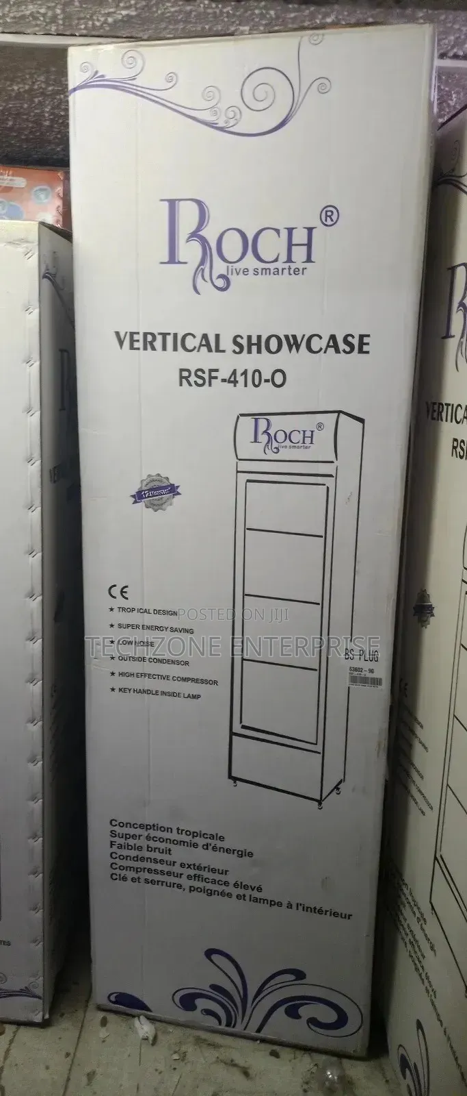 Roch 329l Showcase Chiller RSF-410-O Vertical Refrigerator 