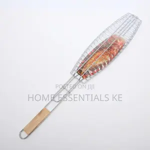 *Portable Outdoor BBQ Fish Grill Mesh*