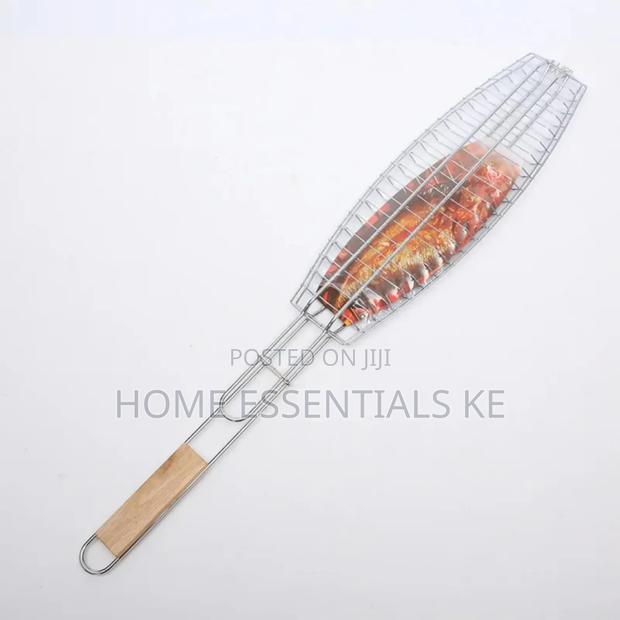*Portable Outdoor BBQ Fish Grill Mesh*
