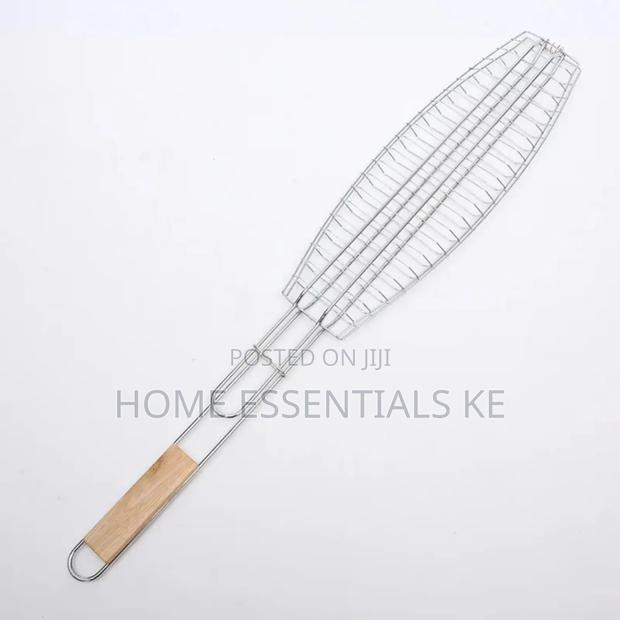 *Portable Outdoor BBQ Fish Grill Mesh* - thumbnail 3