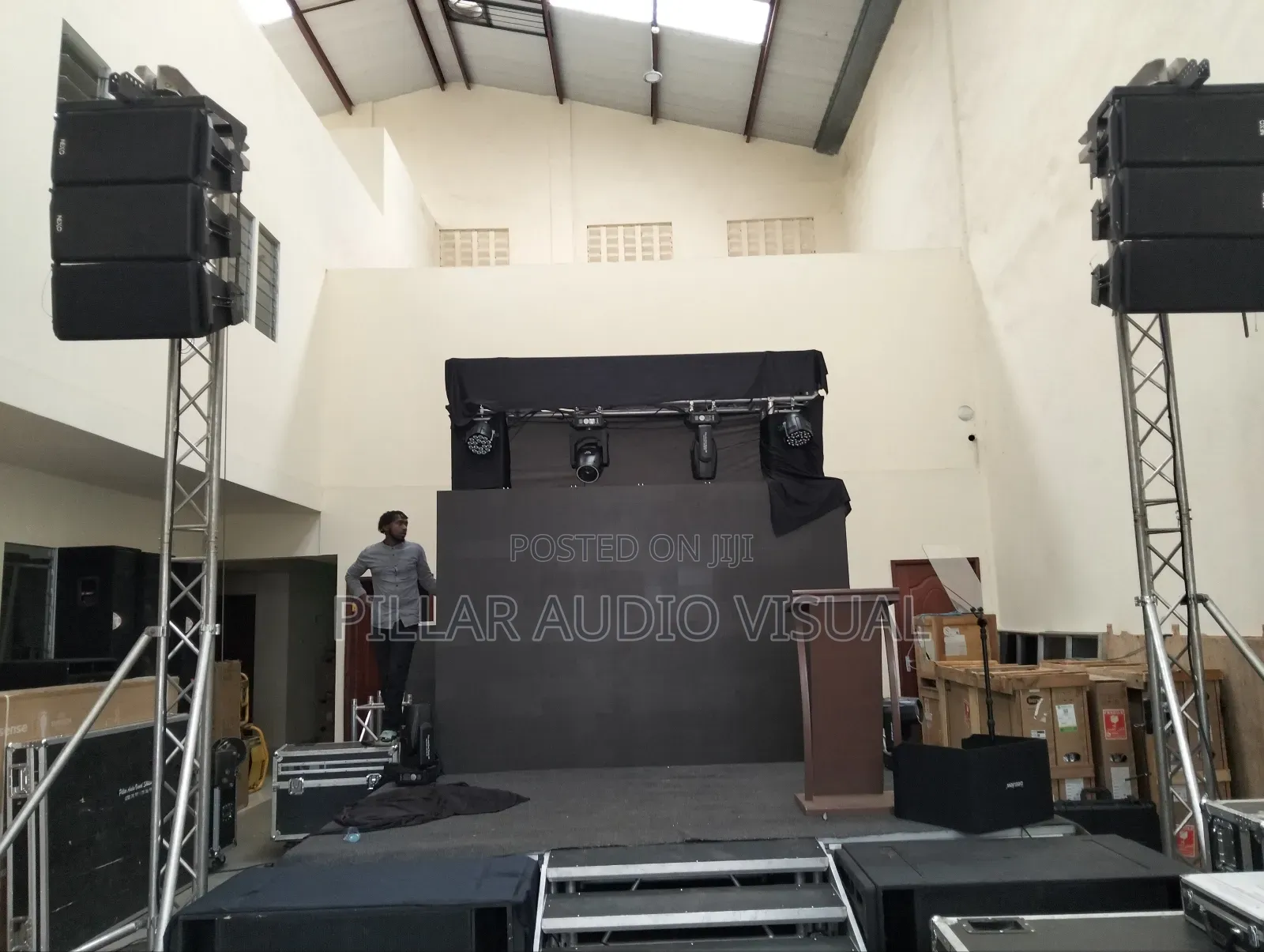 Dry Run for Led Panel Screens, Stage Public Adress for Hire