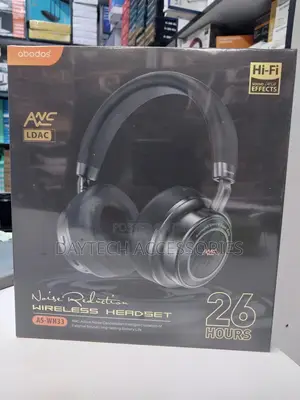 Abodos Wireless Headphone - As-Wh33 - Black
