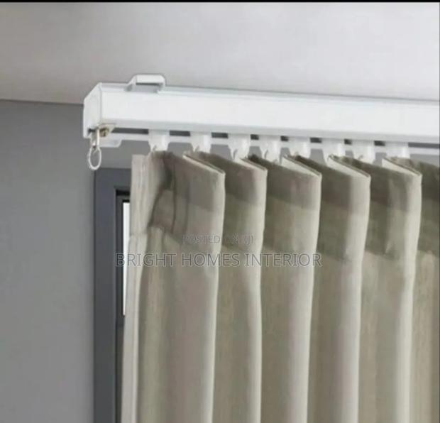 Straight Single Track Rail Available White in Color Rail