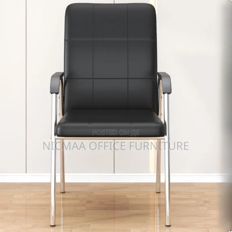 Black Leather Executive Conference Office Seat