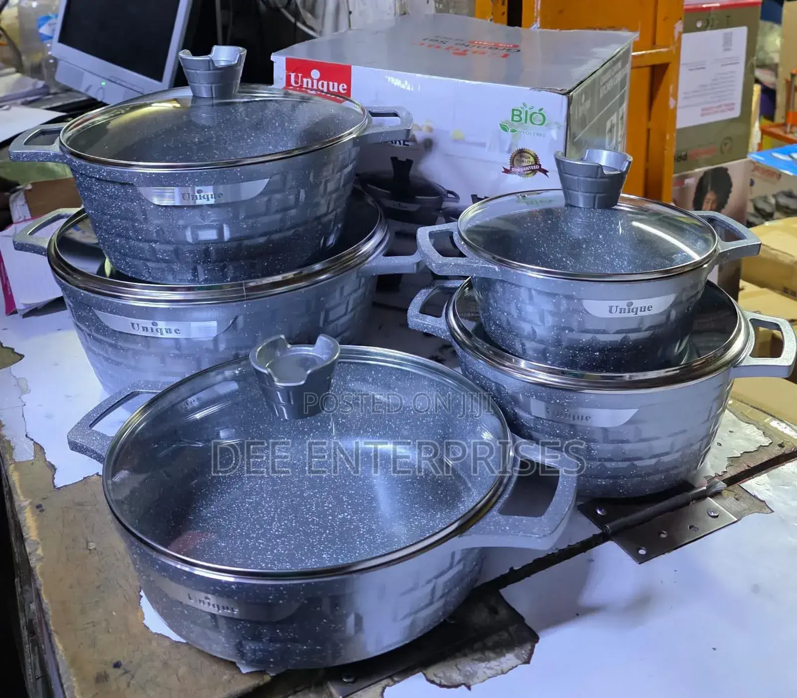 10pcs Unique Granite Cookware Set