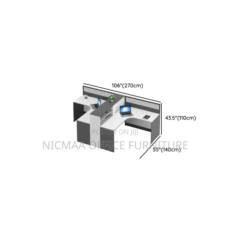 Curved 2-Way Workstation