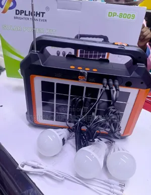 Dp Solar Power Kit,3bulbs,Music Speakers,Multi-Chargers