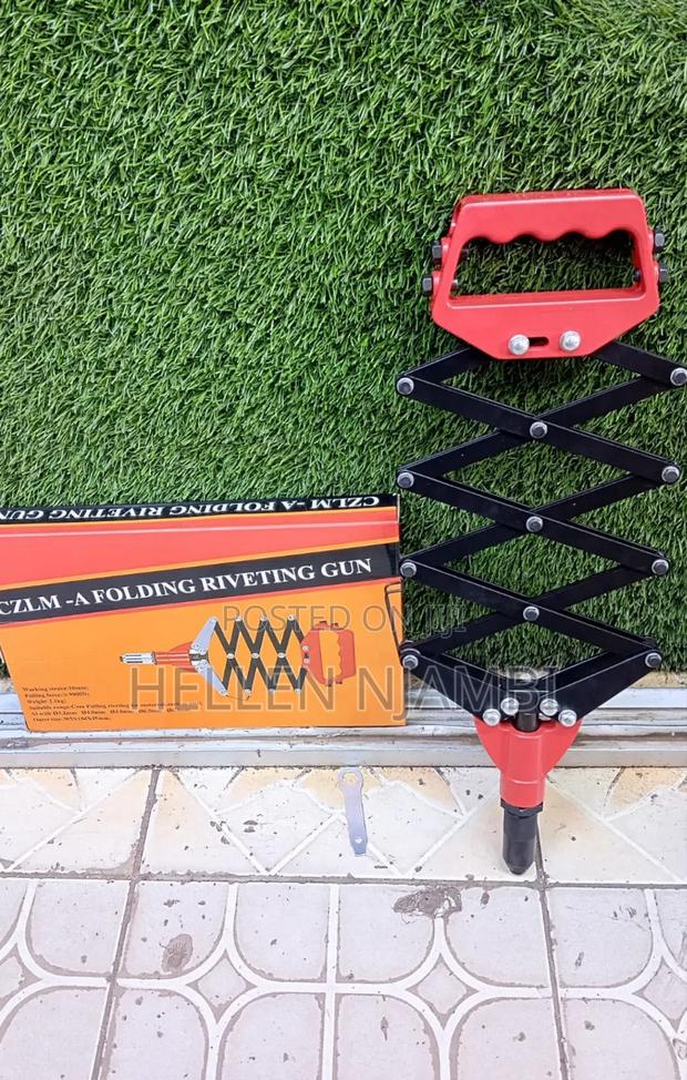 Red Folding Riveting Gun - main view
