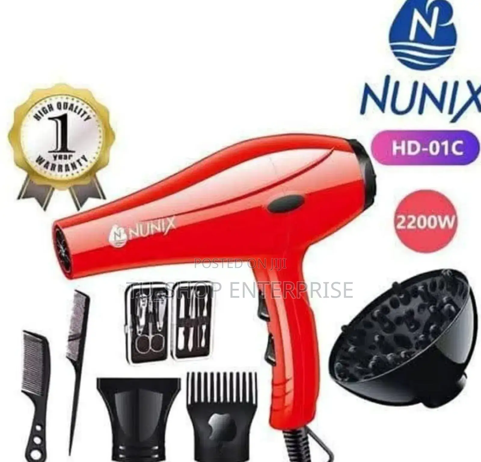Hair Dryer !!Nunix Hd-01 2200w Hair Dryer