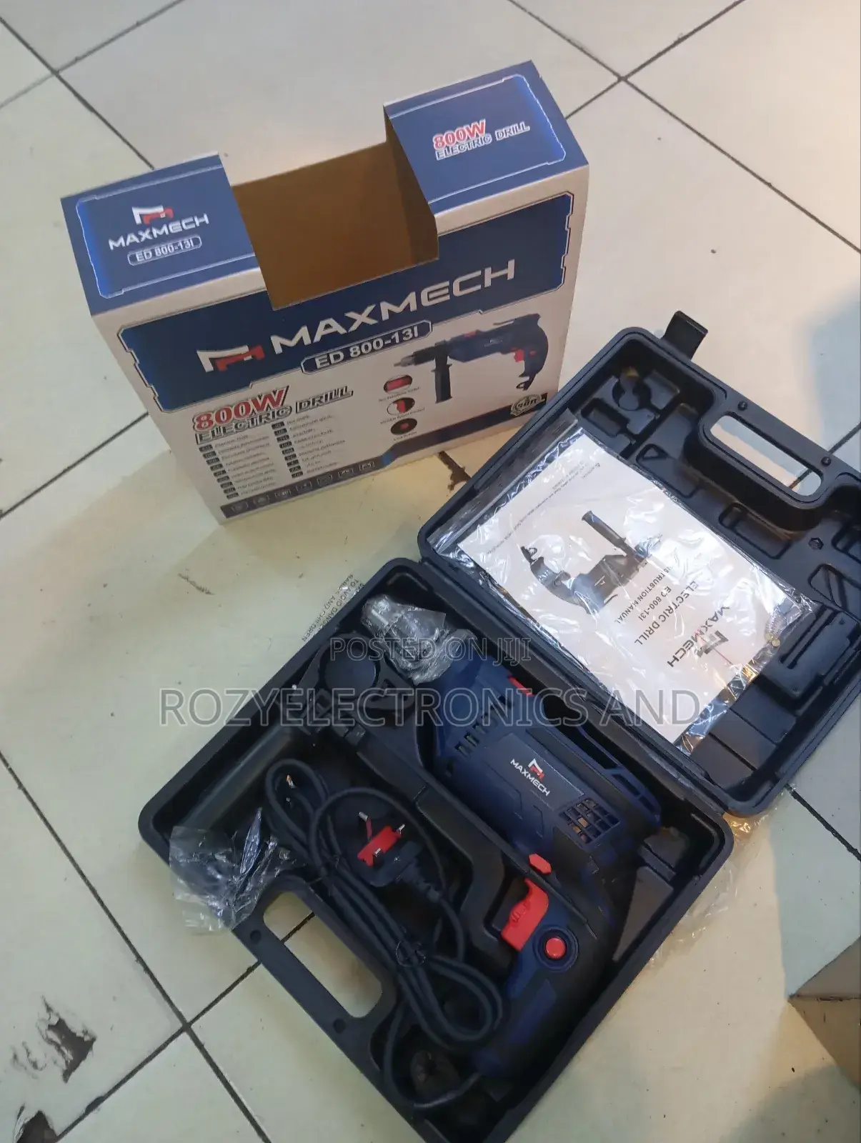 809 Watts Maxmech Electric Drill/Impact Drill