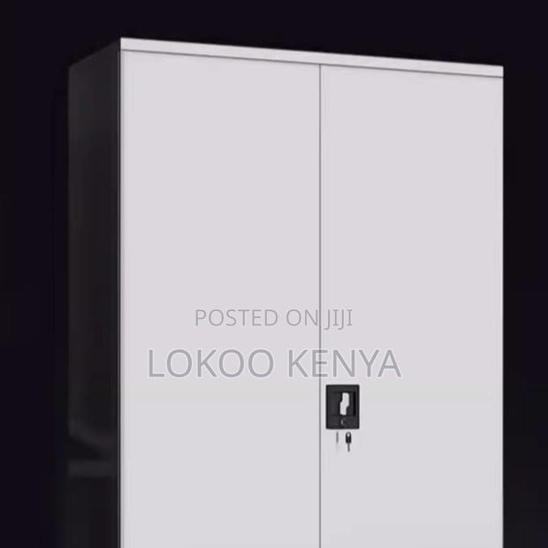Office Cabinet : Tall Metal Office Storage Cabinet - thumbnail 2