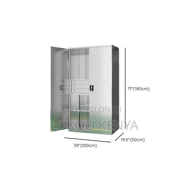 Office Cabinet : Tall Metal Office Storage Cabinet - thumbnail 5
